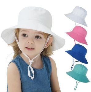 Шляпы шляпы детская шкаф для детей Sun Fisher Ryber Top Wide Brim Fisherman Шляпа мальчики девочки для девочек лето пляж повседневные детские подарки мода