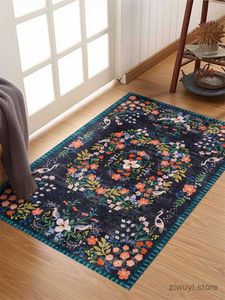 Dywany sztuka dywan kwiatowy w stylu dywany dywany luksusowy duży obszar dekoracji salonu dywany retro łatwa pielęgnacja odświeżające sypialni dywaniki ig