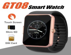 GT08 Smart Watch Smartwatch Bluetooth per smartphones Android Smartphones con supporto SIM Card Support NFC 144 pollici Screen Health W7131908