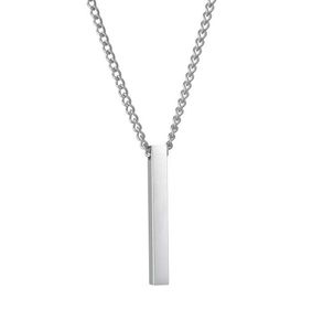 Pendant Necklaces Strands Strings Popular Jewelry Versatile Personality Laser Lettering Stainless Steel Simple Glossy Name Column 9066496