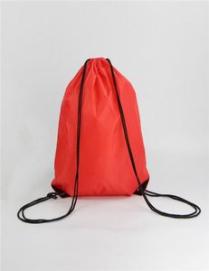 200pcs 10 Color 3540CM Outdoor Sport Camping Hiking Climbing Cycling Nylon Drawstring Backpack Bags Support Logo Print5908579