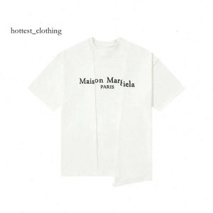 Margiela Short Men Tシャツ因果印刷デザイナーTshirts通気性半袖米国サイズS-XL67 8754