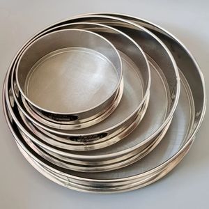 Round 304 Stainless Steel Lab Sieve Aperture Standard Sifters Shakers Kitchen Flour Powder Filter Screen Soil Strainer