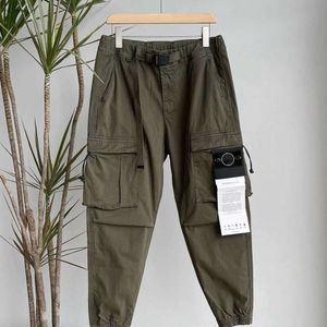 Stones Islandss Pants Badge Spring Summer New Belt Leggings Cargo Pants Stones Islandss High Street Casual Leggings Stone Pants Trend 6655