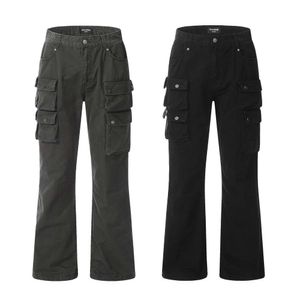 Men's Wear 2024 Spring/summer New American Street Trendy Work Bag Casual Pants Retro fashion casual straight-leg pants