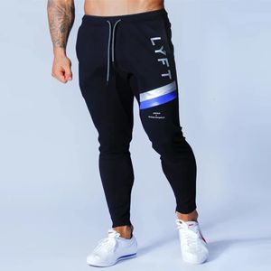 Giappone UK Sky Blue Zipper Pocket Sport Running Men Joggers Bodybuilding Trackpants Pantaloni della palestra di allenamento pantaloni da jogging 240412