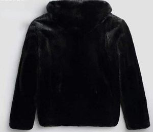 New Winter Imitation Mink Fur Coats Waterproof Midlength Men Jacket Thick Hooded Faux Fur Jacket Male Black Overcoat G2208042486608