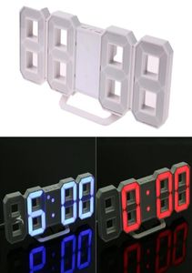 Relógio de parede LED 3D Design moderno Tabela digital Clock Alarme Nightlight Watch for Home Living Room Decoration5385617