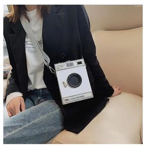 Shoulder Bags Manufacturers Wholesale European And American Fashion Creative Funny Personality Women Camera Box Bag With Fun Retro Wom