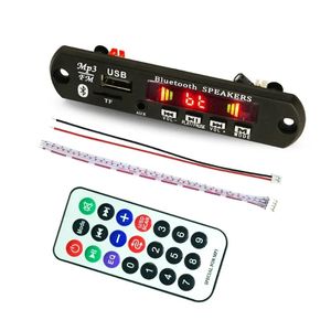 9/12V Remote Control Bluetooth MP3 decoder board MP3 Card Reader Audio Player Car Accessories with USB TF FM radio Module