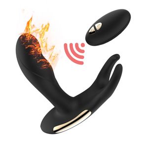 2017 Neue Fernbedienung Prostata Massage für Männer Schwulen Anal Butt Plugs USB Prostata Massagebippe für männliche Sexspielzeuge für Männer Y181956698