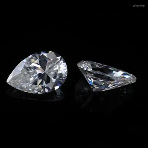 Loose Diamonds 3CT Pear 7 11mm Moissanit Diamant ausgezeichneter Drop Schnitt hochwertiger Feuerstein für Schmuckherstellung 1PC