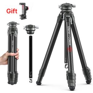 三脚Vijim UlanziとComan Zero Y Full Carbon Fiber Professional Lightweight Photography Travel Tripod for DSLR CameraCanonSony