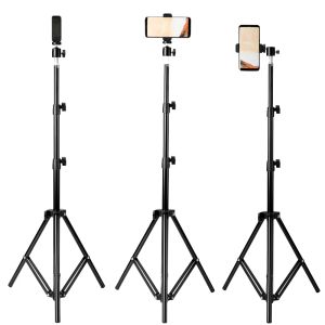 Tripods Aluminum Tripod For Iphone 11 12 13 Pro Max Xiaomi Huawei Cell Phone Live Photography Selfie For Tik Tok Vlog Video Camera