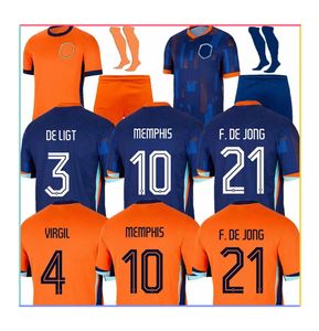 24/25 EURO CUPLA Holanda Memphis Copa Europeia 23 24 Holland Club Jersey Jong Virgil Dumfries Bergvijn Cirlad