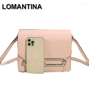 Lomantina hardware de prata/ouro 18/22 cm de moda simples roou lis lis lis color feminina sólida portátil ombro de telefone