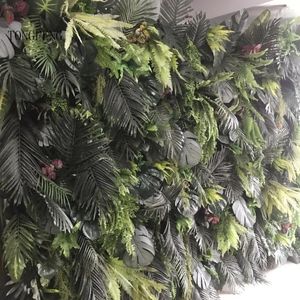 Decorative Flowers TONGFENG Green Tropical Plants Wedding Party Gift El Home House Backdrop Decoration Artificial Silk Roll Up Cloth Flower