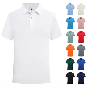 Men's Polos Men Breathable Formal Collar T Shirts Bulk Wholesale Plain White Uniform Polo For Casual Camisa Para Hombre