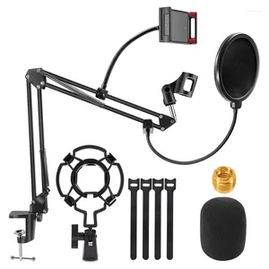 Microphones Microphone Arm Stand Scissor Adjustable Mic Desk Mount For Live Streaming Recording Game