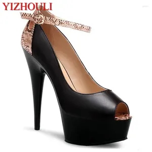 Scarpe eleganti da 15 cm Documentario alto parla con la principessa Serpentine Color High-Heeled Shop Style