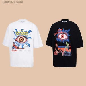 Herren T-Shirts Frog Drift House of Fehlern Streetwear Hip Hop Mode Grafiken gedruckt Vintage Kleidung lose übergroß