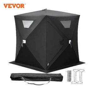 Accessories Vevor Ice Fishing Tent Warm Awning Popup 2person Oxford Fabric Waterproof Windproof Canopy for Winter Fishing Camping Hiking