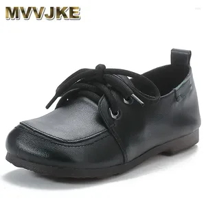 Casual Shoes 2024 Spring Women Flat Shallow Lace-Up Genuine Cow Leather Soft Cow-Muscle Comfort Ladies