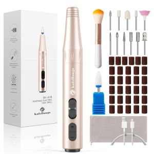 Bohrer Kafellongls Cordless Electric Nagel Drill File Frauen professionelle Maniküre -Maschine Kit für Acrylgel Dip Pulver Nägel Maniküre