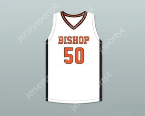 CUSTOM Name Mens Youth/Kids MARCUS PARRISH 50 BISHOP HAYES TIGERS WHITE BASKETBALL JERSEY THE WAY BACK TOP Stitched S-6XL