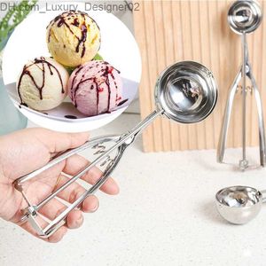 Ferramentas de sorvete Multi Style Aço inoxidável Scel Scoop escavadeira de bola Molde de cubo artesanal Fácil de demonstrar acessórios de cozinha Bandeja Q2404251