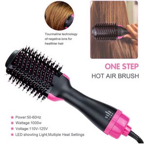 ZK20 Multi-function hot air comb Powerful blow drying comb Hair styling curling comb