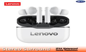 Lenovo Orijinal LP1 TWS Kulaklık Bluetooth Kablosuz Noice İptal Kulaklıklar Uzun Dayanıklılık Stereo Surround IPX4 M3710005 ile Su Geçirmez