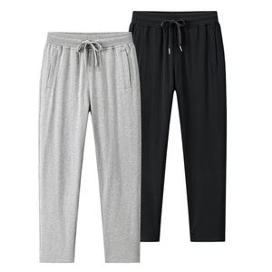 Niestandardowe letnie sporne spodnie cienkie jasnoszare spodnie męskie bawełniane męskie luźne luźne proste spodnie rurki męskie spodnie męskie spodnie