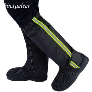 Boots Unisex Fluorescent Rain Shoes Cover Boots Reusable Rain Cover For Shoes Waterproof Motorcycle Rain Shoes Cover Non Slip Boots