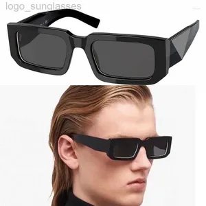 Occhiali da sole designer uomo donna decorazione triangolo grandi templi nero classico bicchieri 06ys retrò con occhiali da sole lusso