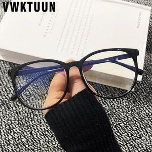 Sunglasses Frames VWKTUUN Round Glasses Women Mens Anti Blue Light Ray Oversized Eyeglasses Blocking