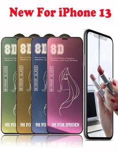 9h Beauty Mirror 8d Tempered Glass Phone Screen Protector för iPhone 14 13 12 11 Pro Max XR X XS 8 Plus 8Plus 7 7Plus 6 6Plus5787830