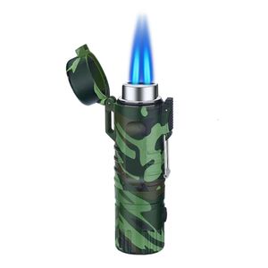 Double Direct-Flow Windproof Bbq Waterproof Electronic Camouflage Lighter