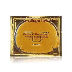 24K Gold Gel Collagen Facial Mask fuktgivande Anti Wrinkle Face Eye Mask