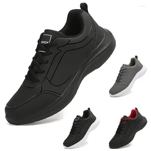 Casual Shoes Lager Size 38-48 Leather Men Sneakers Breathable Running Non-Slip Sport Footwear Outdoor Hiking