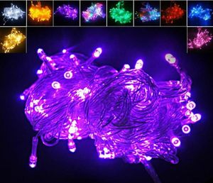 Högkvalitativ 220v 8 olika flash 30m 300LED String Lights Christmas Lights Holiday Light Fairy Lamps 100 meter Lägg till svansplug1717511