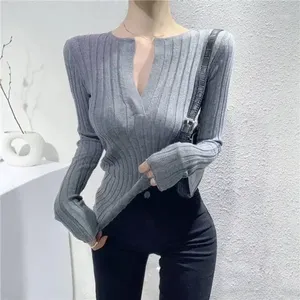 Suéteres femininos pulôver de suéter sexy tight deco