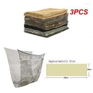 Bandanas 3PCS Tactical Scarf Camouflage Mesh Net Scarves Military Camo Scarfs Outdoor Sport Sniper Face Veil Wargame Camping Hunting