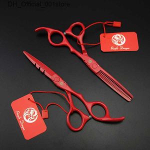 Hair Scissors Whole 55quot60quotPurpleDragon Professional Hair Scissors set Cutting Thinning scissors barber shears S3963632471 Q240425