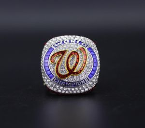 2020 Washington Washington2019 2020 Campeões da World Series Campeões da Nationals Campeonato de beisebol Ring Presens para fãs Us Tamanho 9137928544