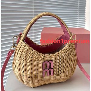 Bambusowa torba designerska torba luksusowa torebki mini hobos damskie tory różowe torby na crossbody Wande Clutch Warzywowa torebka podróżna