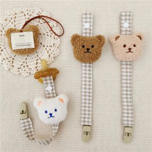 Accessories Cute Bear Baby Pacifier Clip Chain Dummy Holder Soother Pacifier Clips Strap Nipple Holder Infant Feeding Babies Accessories