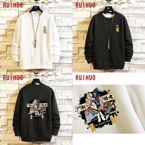 Hip Ruihuo HOP HARUKU Bluza bluza Japońska streetwear mężczyzn Bluza odzieży 5xl Autumn New 201020 s