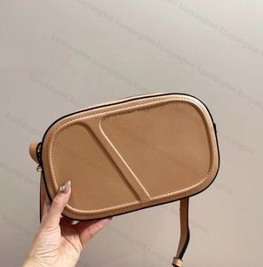 Women's designer shoulder bag luxury Loco bag evening foreskin leather Italian brand V-clutch handbag wallet crossbody handbag oval