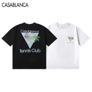 2024 Casablancas T Shirt Men Women Designer T-shirts Tees Apparel Tops Man S Casual Chest Letter Shirt Luxury Clothing Street Shorts Sleeve Clothes Tshirts Size